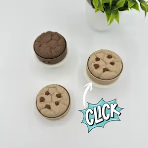 Chocolate Chip Cookie Fidget Clicker Keychain