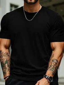 True Classic Men's Short-Sleeve Round Neck Natural Cotton Top - Premium Fit Tshirt, Fashion Fabric, Everyday Comfort for Casual Streetwear, Graphic Menswear Gift