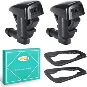 2 count Universal Windshield Washer Nozzle Kit, Automotive Replacement Wiper Sprayer Set with Gaskets for Efficient Windshield Cleaning & Clear Vision - for , , SUVs