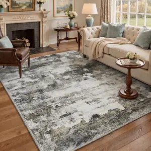 【Deals For You Days】BEIMO Washable Area Rug Soft Non Slip Pet Friendly Floor Carpet for Living Room Bedroom Kitchen Hallway Home Decor Home Essentials,ARA017-OCHRE MARBLE