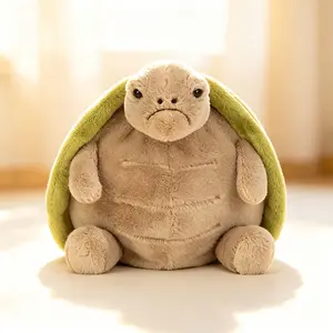 Emotional Support Timmy Grumpy Turtle Weighted Plush Pillow, Viral Soft Anxiety Soothing Stuffed Toy, Cute Decor & Universal Gift for Kids Boys Girls