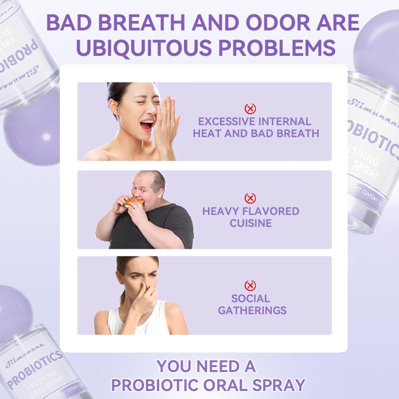 【1/2/3Pack Probiotic Oral Spray】15ml Probiotics Mint Flavors Spray Fresh Breath l Natural Freshness for Daily Oral Care - Sugar-Free Perfect for Freshening Breath Anywhere, Anytime