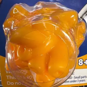 Mac and cheese squishy stress relief toy