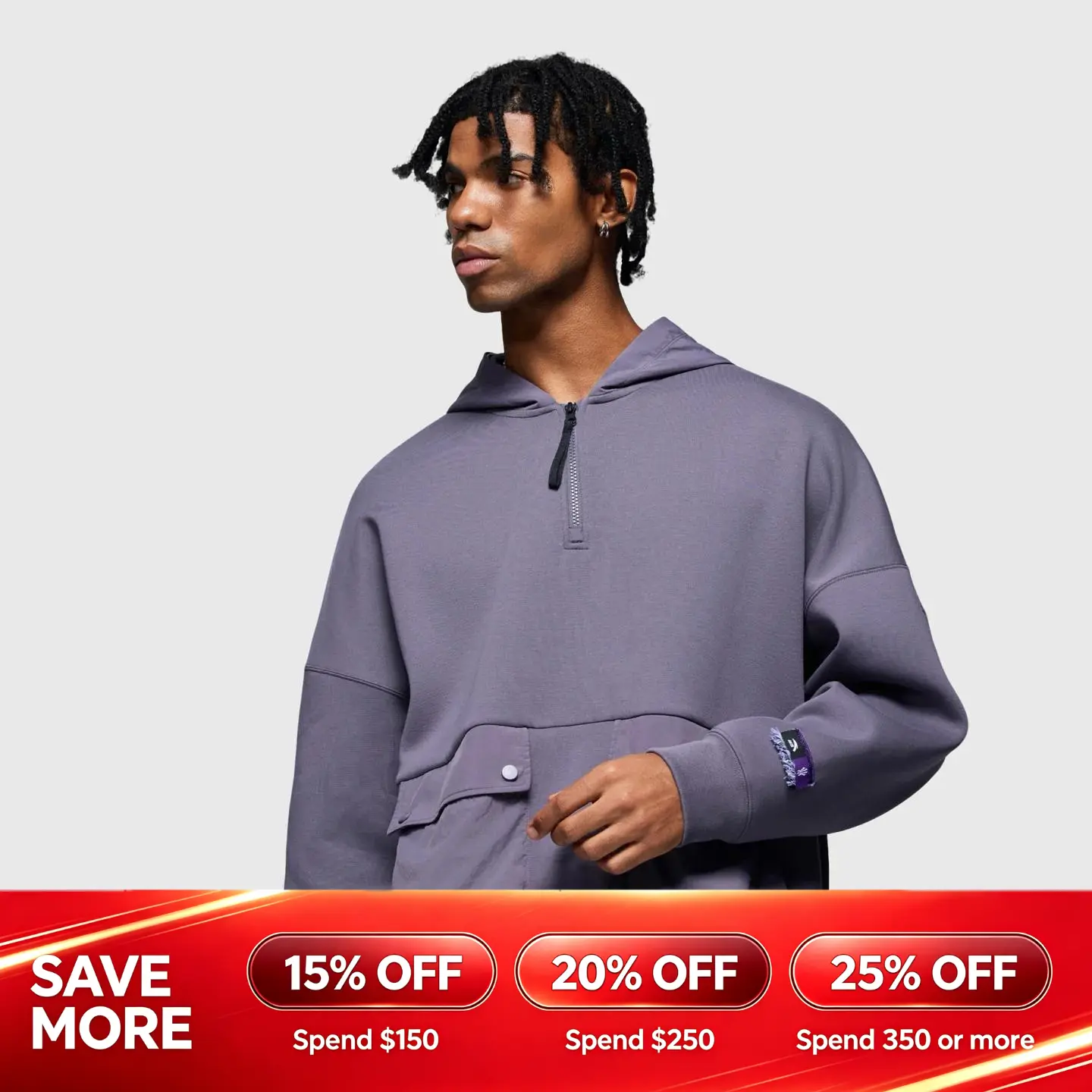 ANTA Hélà Knit Track Menswear Kyrie Irving Top Sweatshirts Hoodie Black Grey Stylish Long Sleeve