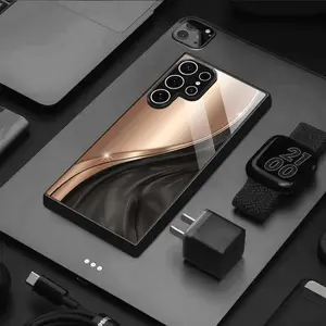 Black Golden Fashion Pattern Tempered Glass Black Phone Case for Galaxy S24/ S24FE/ S24Plus/ S24Ultra/ S23/ S23FE/ S23+/ S23Ultra/ S22/ S22+/ S22Ultra/ S21/ S21+/ S21Ultra/ S20/ S20+/, Accessories, Smartphone