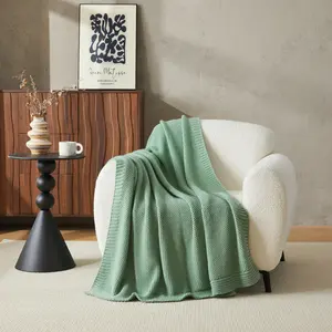 LITANIKA Soft Cozy Cable Knit Throw Blanket Lightweight Warm Knitted Throw Soft Blanket for Couch Sofa Bed Aesthetic Home Decor Gift Living Room Blanket Bedroom Room Blanket