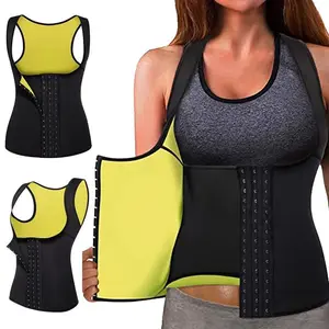 Waist Trainer Corset Zipper Vest Body Shaper Cincher Shapewear Slimming Belt Sports Girdle Neoprene Sauna Tank