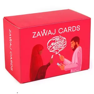 ZAWAJ Cards Marriage Meeting Game, Couples Dialogue Card Set, Fun Romantic Activity, Perfect for Engaged Pairs, Enhance Your Relationship