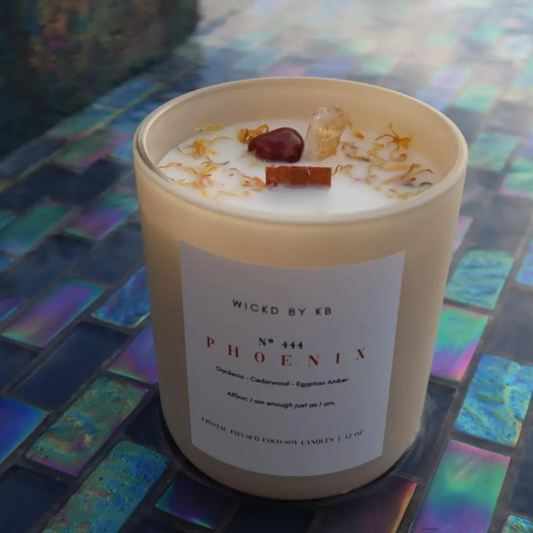 Crystal Infused Candles