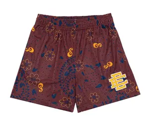 Eric Emanuel EE Basic Shorts Maroon Paisley, Menswear