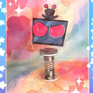 Hazbin Hotel - unimpressed Vox wiggly standee