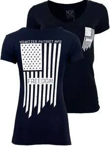 Howitzer Style Women's T-Shirt Sharp Flag Military Grunt MFG
