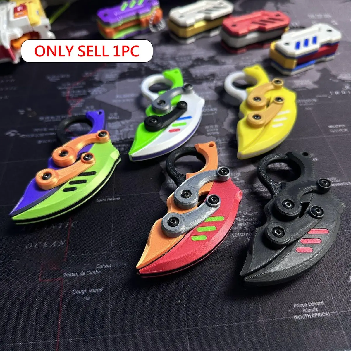Slide Fidget Toy, Fidget Slider, 1 Count 3D Printed Finger Rotating Flip Toy, Rotatable Stress Relief, Stress Relief Toy for Adults, Perfect ASMR Tool to Relieve ADHD, Stress Relief Gadget, Stress Reliever
