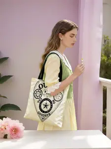 Women's Large-Capacity Tote Bag | Multi-functional Daily Handbag with Ouija Board, Supernatural Symbols & Mysterious Totems. Perfect for Work, Shopping, Beach Days & Casual Weekend Getaways!