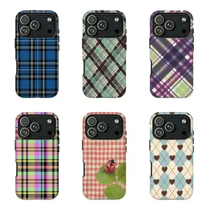 Rainbow Plaid Phone Case,for iPhone 16 15 14 13 12 11 17Pro Max,for Samsung S25 S24 S23 S22 Ultra,Gifts For Fans, Phone Accessories