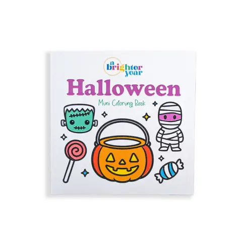 A Brighter Year Halloween Mini Coloring Book for Grownups - Potion Coloring Pages, Daily Dose of Color, Easy Tear Glue Binding, Simple Bold Aesthetic Designs for Relaxation