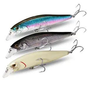 GoBait Minnow Fishing Lure Set (3 Pcs) - 1/2 oz Floating & 2/3 oz Sinking Jerkbait Hard Wobbler Kit with Treble Hooks for Bass Pike Trout | Freshwater Saltwater Tackle Pack