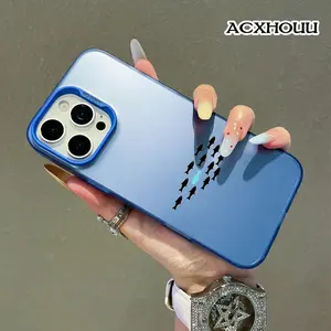 TPU Case for iPhone 17 16 E Pro Max 15 Plus 14 13 12 11 XR XS Stand Out Blue Fish Design Aesthetic, Trendy, Pattern Phone Cover  case