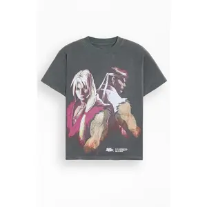 PacSun Men's Street Fighter Ryu Vs Ken T-Shirt - Multicolor
