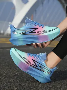 Unisex Lightweight Running Sneakers, Carbon Fiber Technology, Breathable Design, Anti-Slip Sole, Ideal for Marathons & Fitness Training