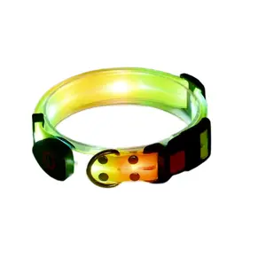 LED Dog Collar and Leash Set with Multicolor Flashing Modes and Waterproof Feature