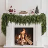 LVZHIYUAN 2-Pack 6ft Long Real-Touch Artificial Cedar Garlands - Low-Maintenance Plastic Greenery for House Decor, Garland Christmas, Outdoor Christmas Decor, Hang on Mantles & Walls,techvibes
