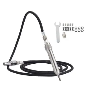 VEVOR Pneumatic Engraving Pen, 11400 BPM, Speed Adjustable 1/8 Pencil Grinder, Portable Pneumatic Scribe Pen with Air Hose, Air Micro Grinder Scribe Pen for Precision Carving on Stone Glass Wood