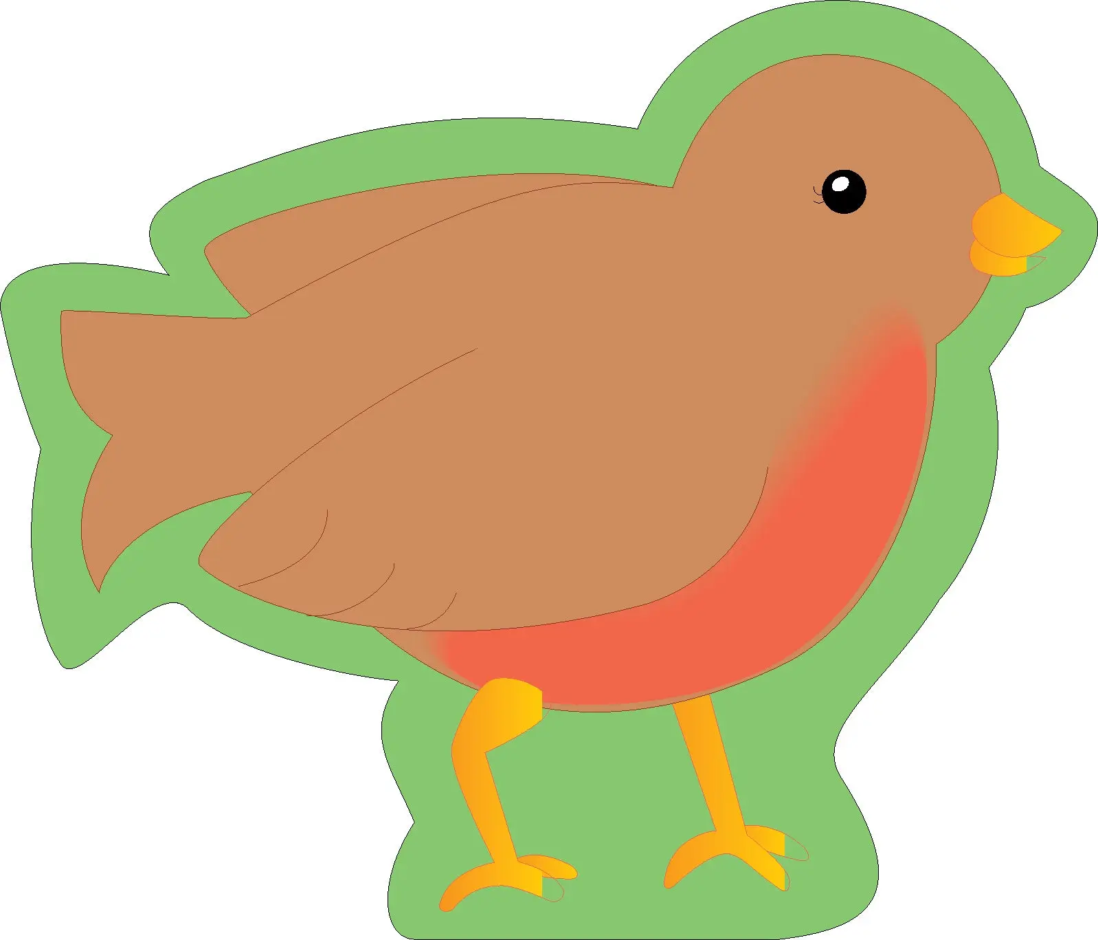 SHAPES ETC. Mini Notepad - Robin