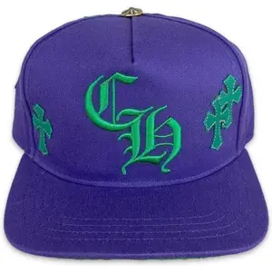 Chrome Hearts Cross Patch Hat 'Purple'