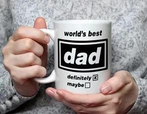 Worlds Best Dad Definitely Maybe Mug Funny Oasis Fan Gift Britpop Fathers Day Present Music Lover Dad Birthday Coffee Cup Dad Gift