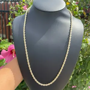 High quality rope chain no green skin durable jewelry