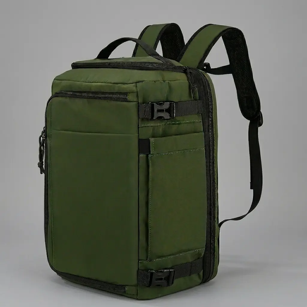 Carry-On Travel Backpack 15.6" Laptop Waterproof Quick Access Fits 40oz  Water Bottle Ideal for Airplane