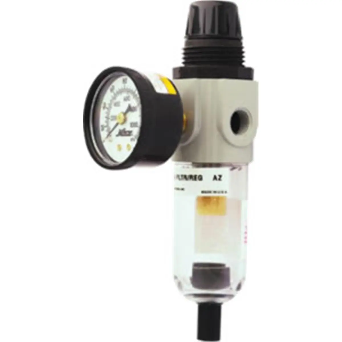 Milton 1142S Piggyback Filter Regulator, 1/4-Inch NPT Fitting, Pre-Assembled Air Compressor Power Tool Accessory, Adjusts Pressure (0-125 PSI) for Low-Flow Apps (Tools & Hardware)
