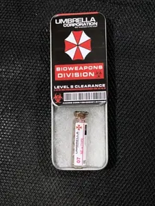 Resident Evil 3 Nemesis NE-a Type Virus Vial - 1.5in Mini Replica - Metal Storage Tin Included