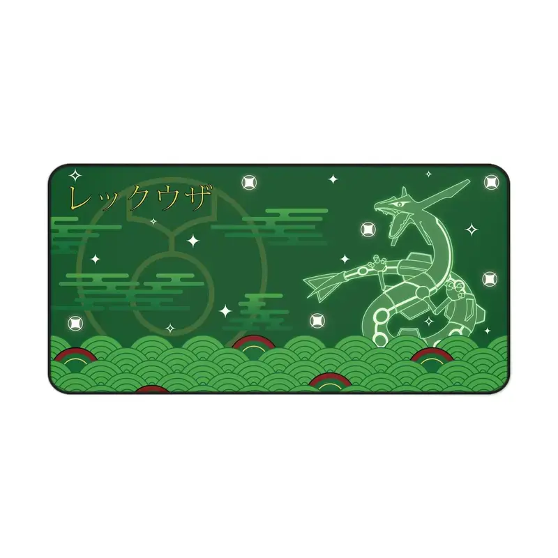 PKM Rayquaza Pattern Anime Desk Mat Mousepad Trading Card Game Mat 2