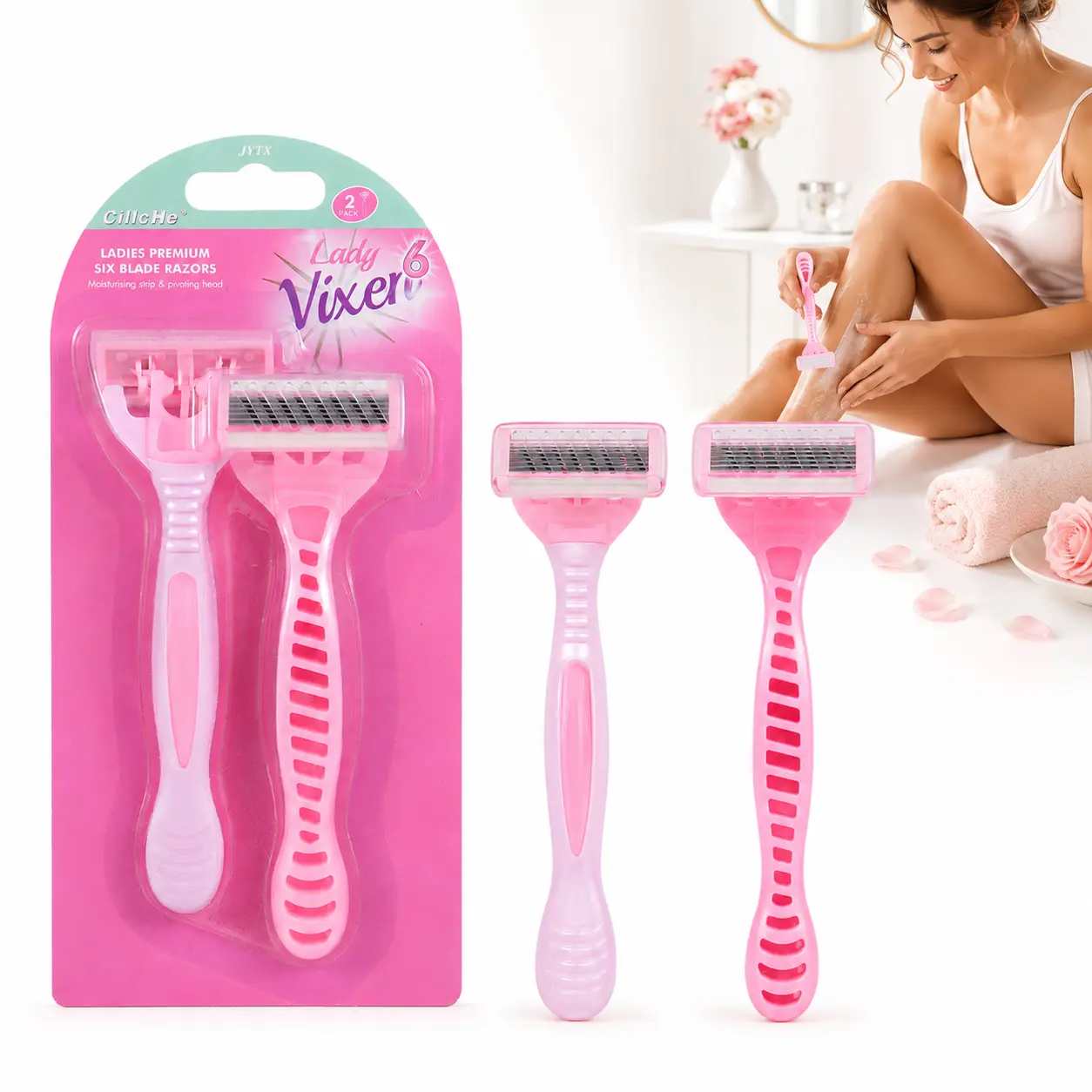 Women’s Facial Hair Remover, Precision Face Razor Tool for Eyebrow Shaping, Upper Lip & Fine Hair Removal, Portable Beauty Care Tool