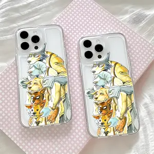 Anime Cute B-Beastars Phone Case, Compatible with iPhone Models 17 to 11, Transparent Tpu Material, Soft Protective Back Cover
