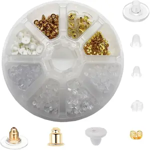 Earring Backs Ear Safety Backing Pads Ear Pin Locking Earring Backstops Lock  Clutch Stopper Replacement for Studs Fish Hook Earring Hoops 400 Pack