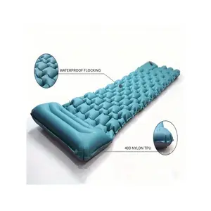 [Mother's Day]Extra Thickness 3.9'' Inflatable Sleeping Pad for Camping with Pillow, Built-in Foot Pump, 77''*27'' Sleeping Mat with Carry Bag, Ultralight & Compact Camping Mattress for Hiking, Camping Pad, TikTokShopMothersDay Deal