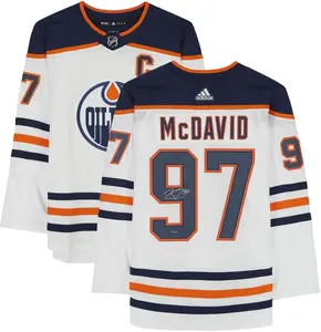 Connor McDavid Edmonton Oilers Autographed White Adidas Authentic Jersey - Upper Deck - Fanatics Authentic Certified