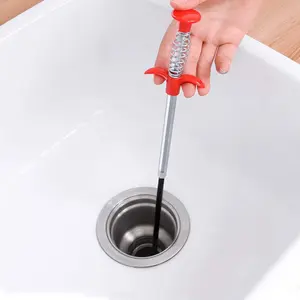 Flexible Grabber Claw Reacher Tool, Extendable Drain Clog Remove Tool With 4 Claws Bendable Hose Pickup Reaching Assist Tool for Litter Pick  Sink Drains Toilet(SIZE:0.57m)