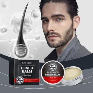 Men's Beard Care Cream, Moisturizing Beard Balm for Softening & Conditioning, Essential Grooming Essentials for Beards & Mustaches