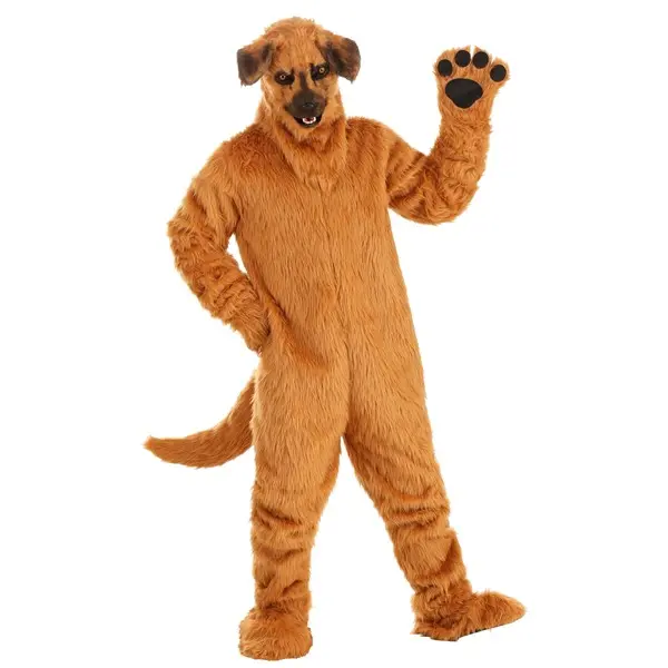 Adult Dog Suit With Mouth Mover Mask