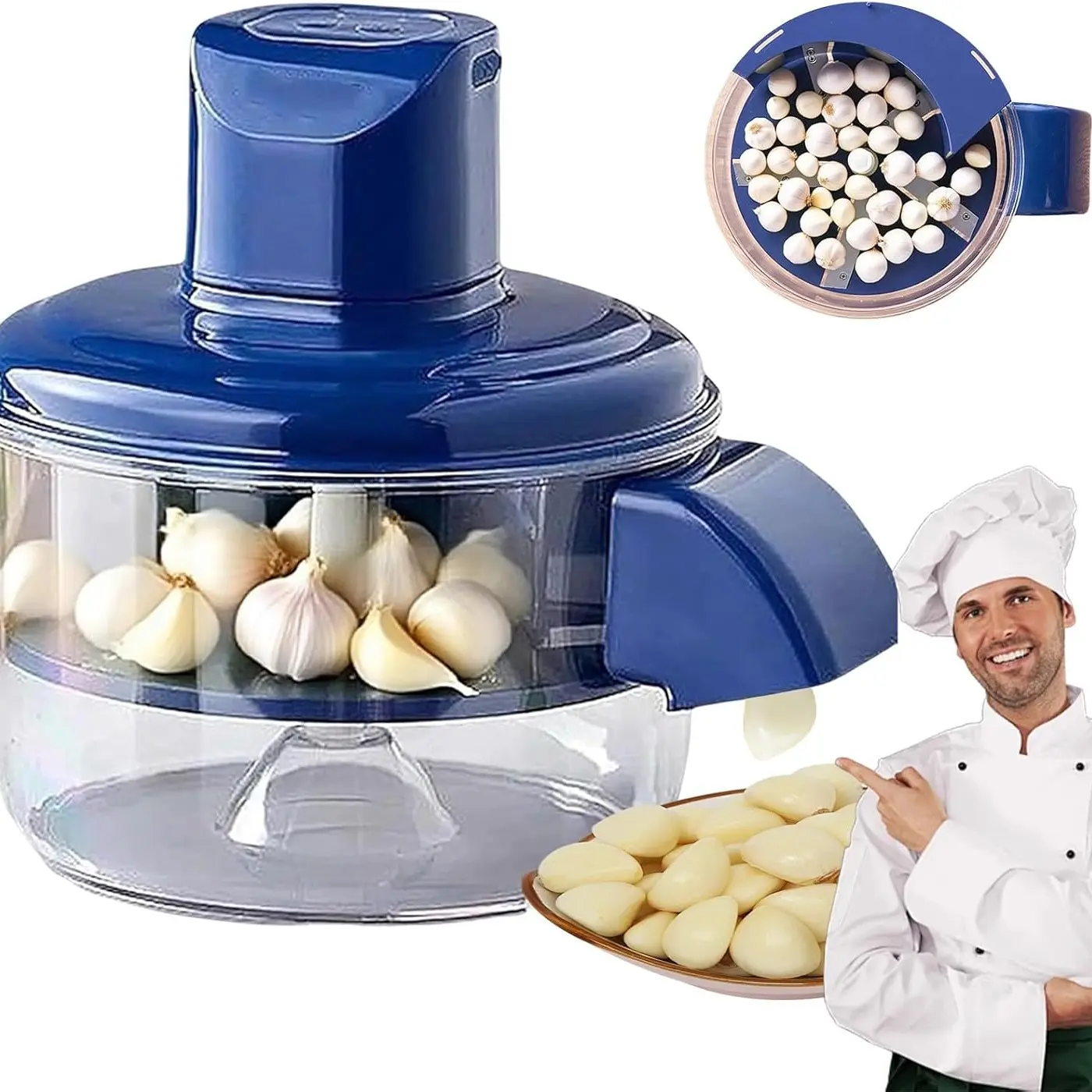 Electric Fruit & Vegetable Peeler, High-Efficiency Automatic Garlic Peeling Machine, Easy-To-Use Kitchen Tool for Fruits and Vegetables, Kitchen Vegetable Slicer, Durable Fruit Tool, Utensils