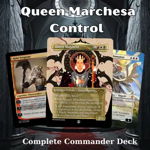 MTG Commander Deck: Queen Marchesa Control MTG Proxy Deck – 1v1 Commander Strategy 100 Cards Political Monarch Build – Mardu Control Theme – Premium Fantasy Art Set – Perfect Gift for Magic Players & Collectors