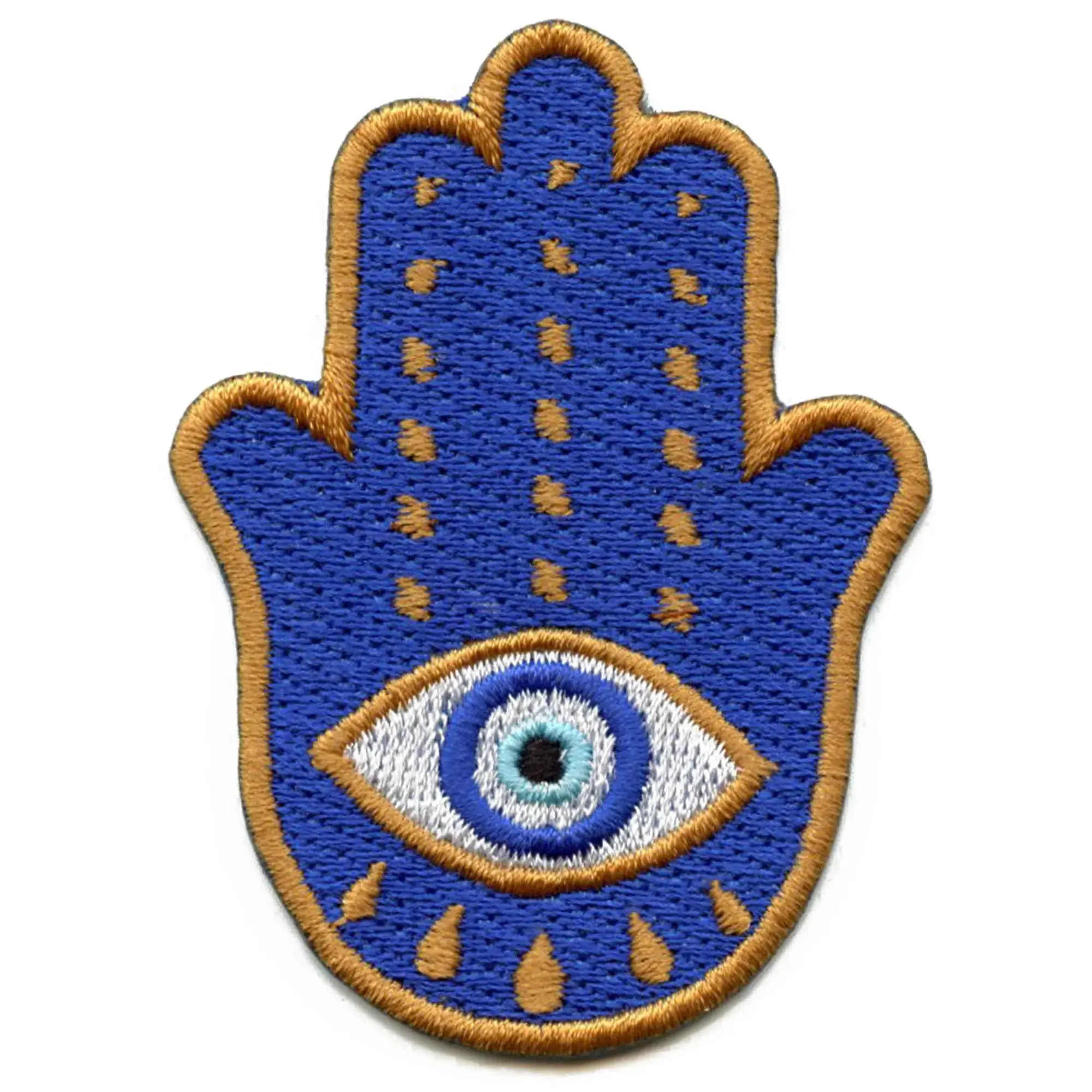 Hamsa Eye Protection Patch Spiritual Good Luck Embroidered Iron On