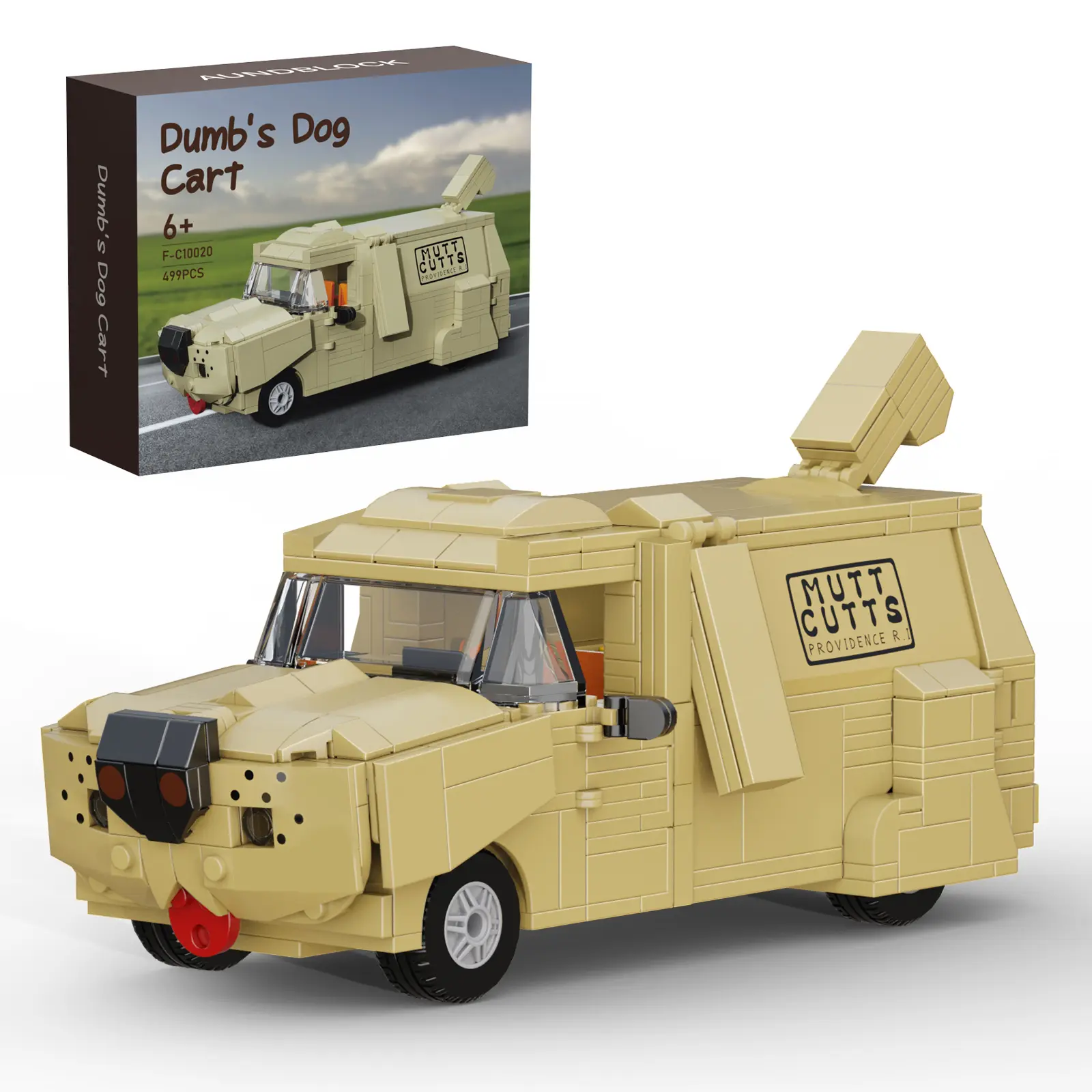 Dog Car Building Blocks Set, Perfect Halloween & Christmas Toys and Gifts for Fans and Kids (499 pcs)