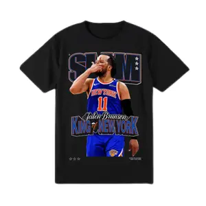 SLAM Jalen Brunson King Of New York shirt, Basketball Star Graphic Vintage shirt for Fans, Streetwear Playoff Game Day Gift
