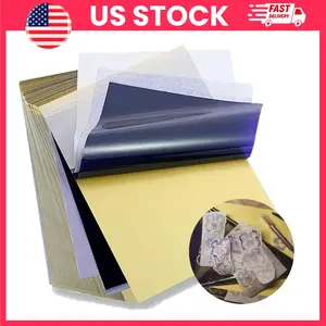 Tattoo Transfer Paper, Tattoo Stencil Paper A4 Size, Thermal Tattoo 4 Layer Transfer Sheets for Tattoo Artists, DIY Tattoo Kit Supplies, Tattoo Drawing Paper, Tattoo Accessories, Craft Supplies, Halloween Costume Makeup