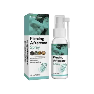 South Moon Piercing Care Spray Gentle External Cleansing Mist Hydrating Soothing Formula Portable Daily Ear & Behind Ear Skin Maintenance